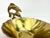 Vintage 1960's Mid-Century Swimming Dolphins Brass Trinket Dish For Sale - Image 4 of 8