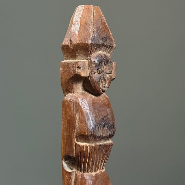 Pair of Antique Hand Carved Folk Art Figurative Remnants For Sale - Image 4 of 12