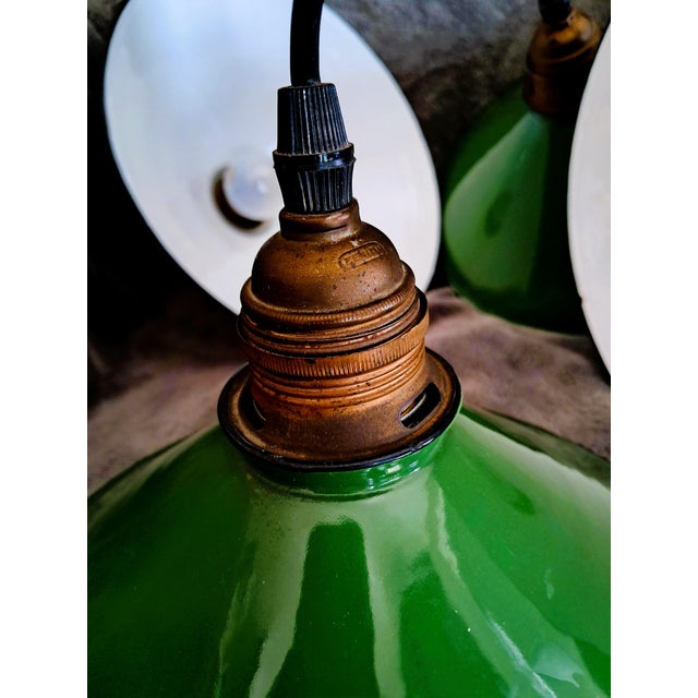 Vintage Industrial Bauhaus Ceiling Lights from Zenith, Belgium, 1930, Set of 4 For Sale - Image 13 of 14