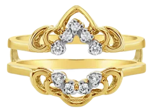 Vintage Style Diamond Ring Enhancer, Size 6