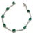 8 Oval Emeralds 3.2 Carat Emerald Tennis Bracelet 14 Karat White Gold, 7 " For Sale