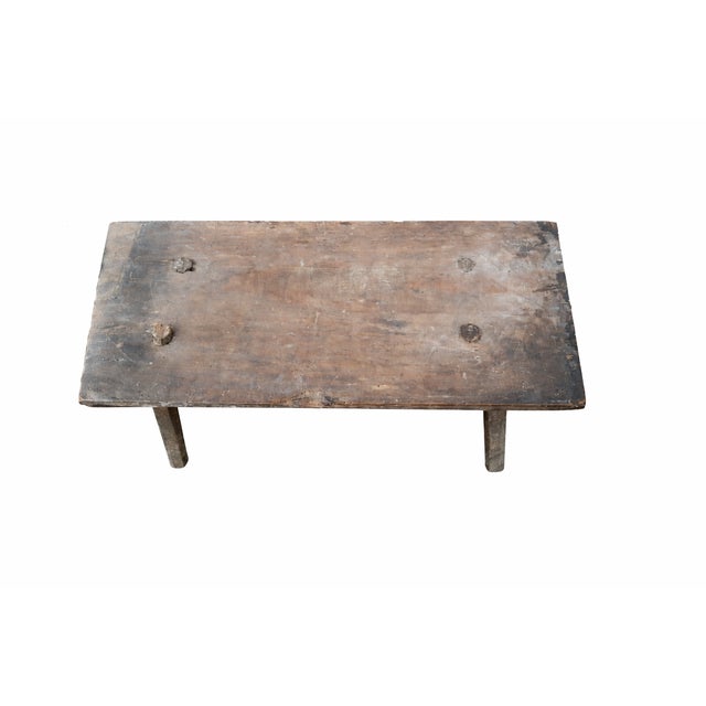 1920s Vintage Rustic Wooden Milking Stool, 1920s For Sale - Image 5 of 8