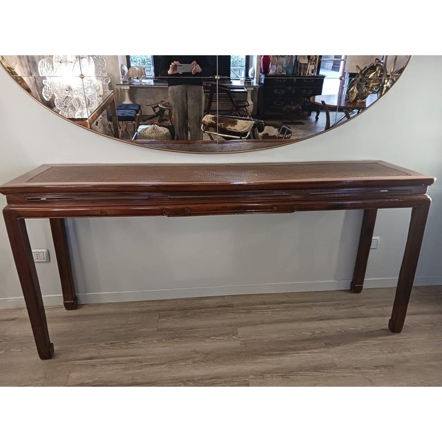 Chinese Rattan and Bamboo Console, 1850s For Sale - Image 6 of 9