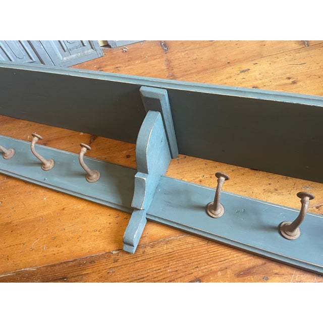 French Wall Coat Rack, 1910 For Sale - Image 6 of 17