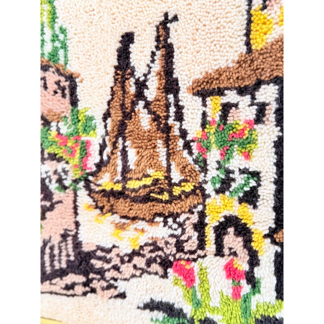 Scale is the standout feature here: at 28” x 33”, this nautical, upscale hook and loop functions as a true anchor piece...