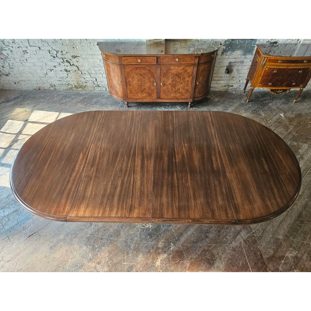 Vladimir Kagan Walnut and Acrylic Custom Dining Table - 102 Inches For Sale - Image 11 of 18