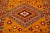 Orange Mid-20th Century Vintage Moroccan Wool Rug For Sale - Image 8 of 11