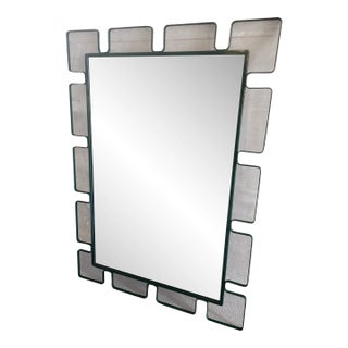 Mid-Century Wrought Iron Wall Mirror For Sale