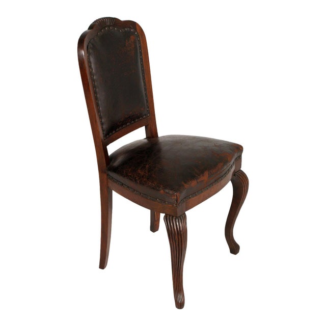 Art Deco Burl Walnut Table and Chairs by Testolini & Salviati, 1920s, Set of 7 For Sale - Image 11 of 13
