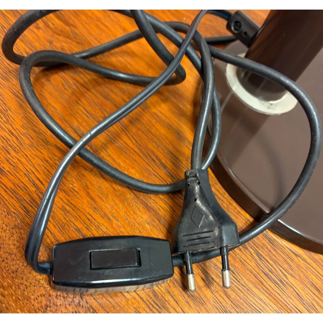 Black Brown Model 708 Table Lamp from Hala Zeist, 1950 For Sale - Image 8 of 11