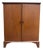 Vintage Mid-Century Modern Flip-Top Cocktail Bar Cabinet, C. 1960s For Sale