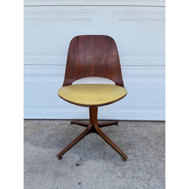 Plycraft Vintage Mid Century Plycraft Desk Chair by George Mulhauser For Sale - Image 4 of 9