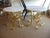French Vintage Italian Restored Gold Leaf Gilded Iron and Marble Top End or Side Tables Pair Of For Sale - Image 3 of 11