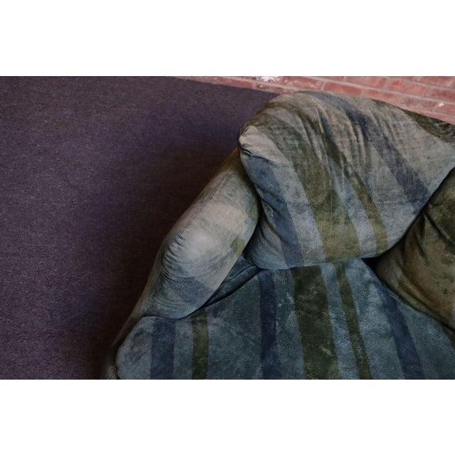 Teal Italian Modern Two-Seat "Confidential" Sofa by Alberto Rosselli for Saporiti For Sale - Image 8 of 12