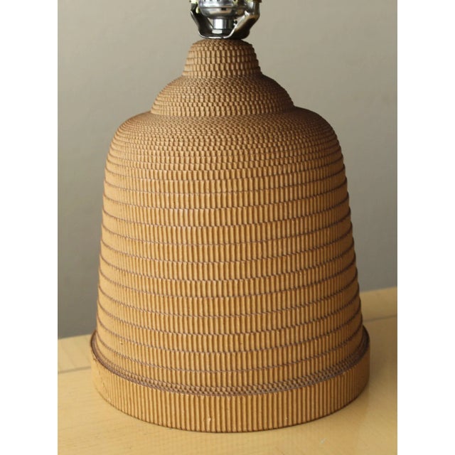 Mid-Century Modern Mid-Century Cardboard Table Lamp, Gregory Van Pelt Frank Gehry Art Style 1960s For Sale - Image 3 of 7
