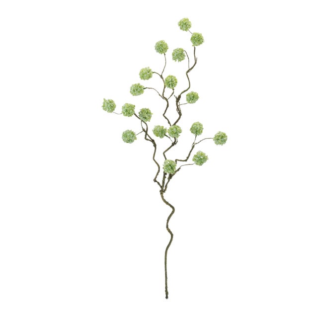 Kenneth Ludwig Chicago Snowball Floral Branch (Set of 6) For Sale - Image 4 of 5