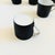 Mid Century Porcelain Demitasse Mugs - Set of 5 - Black and White Glazes For Sale - Image 11 of 11