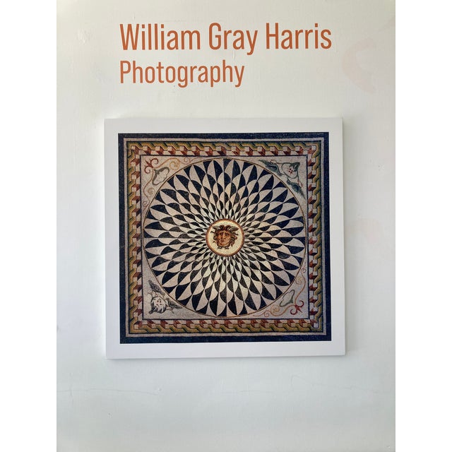 William Gray Harris Photograph on Canvas “ Roman Mosaic with Gorgon Head" artist’s proof. Medium size canvas on a deep...