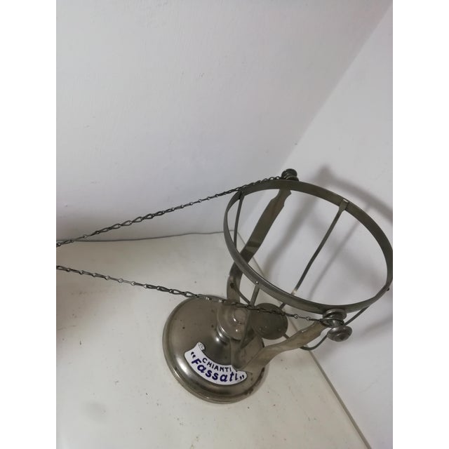 Vintage Chianti Flask Holder with Enamels from Fassati, Italy, 1950s For Sale - Image 4 of 7