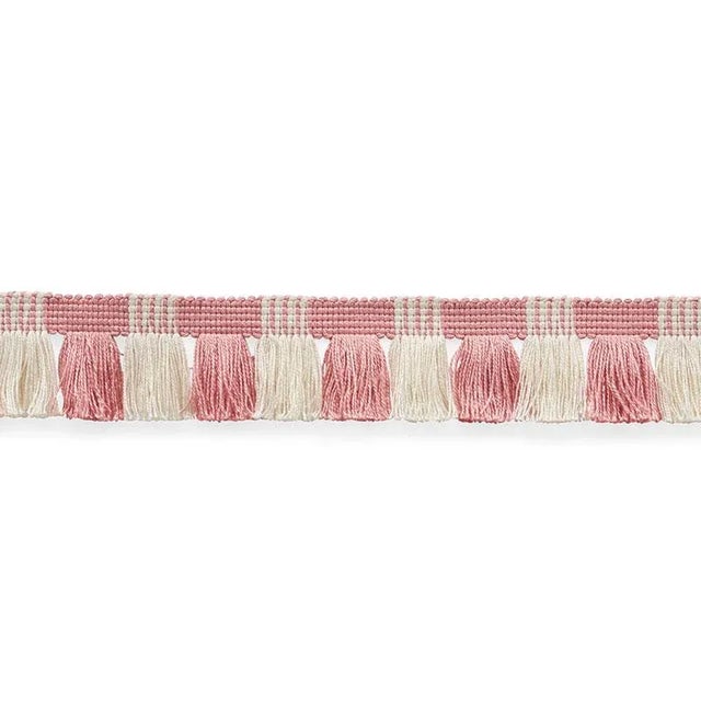 This beautiful, two-tone, cotton blend fringe has a casual feel and a wonderful striped effect. It's a jaunty twist on a...
