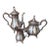 Vintage Gorham Silverplate 3-Piece Tea & Coffee Service Set – Ornate Victorian Style For Sale