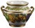 Hand-Decorated Ceramic Cache Pot by Batignani Prochet Torino For Sale