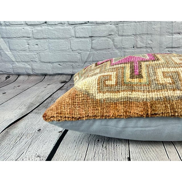 16 x 24 Rug Pillow Ottoman Havenly Turkish Pillow Cushion Cover For Sale - Image 4 of 4