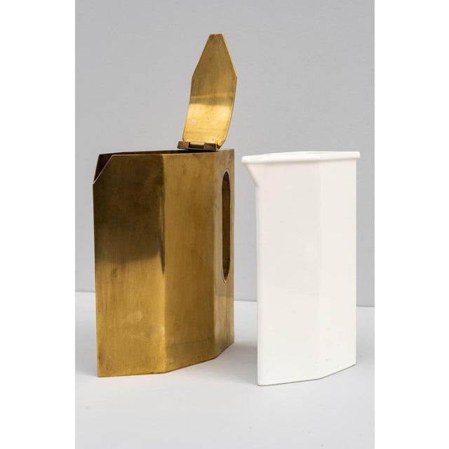 Mid-Century Brass Carafe, 1950s For Sale - Image 10 of 11