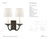 Transitional Chapman & Myers for Visual Comfort Signature Flemish Double Sconce in Aged Iron with Linen Shades For Sale - Image 3 of 5