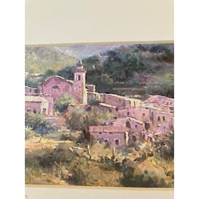 2000 - 2009 Painting of a Village in Majorca. Purchased in Majorca Spain. For Sale - Image 5 of 10