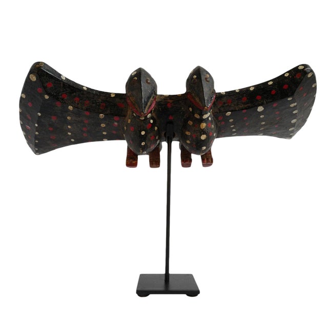 1920s Senufo Twin Bird Headdress For Sale