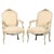 Swedish Gustavian Rococo Style White Armchairs with Gilt Details, Early 1900s, Set of 2 For Sale - Image 5 of 5