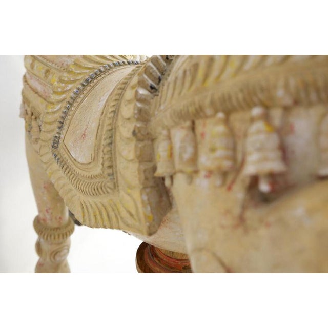 Ayyanar India Carved and Polychrome Wood Horse For Sale - Image 5 of 16
