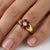 ✨ Garnet Flower Ring in 925 Silver / Gold Plated – January Birthstone Cluster Ring This beautiful natural garnet flower...