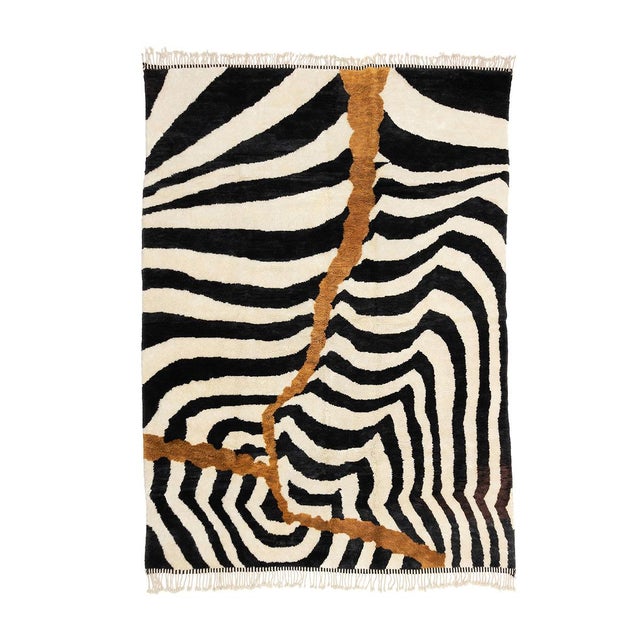 Large Hand-Knotted Wool Premium Rug by Azele Studio For Sale - Image 9 of 9