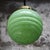 French Green Reeded Glass Clichy Pendant Lamp For Sale - Image 4 of 6