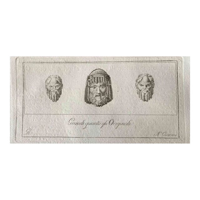 Various Artists, Human Heads From Ancient Rome, 1750s, Original Etching For Sale