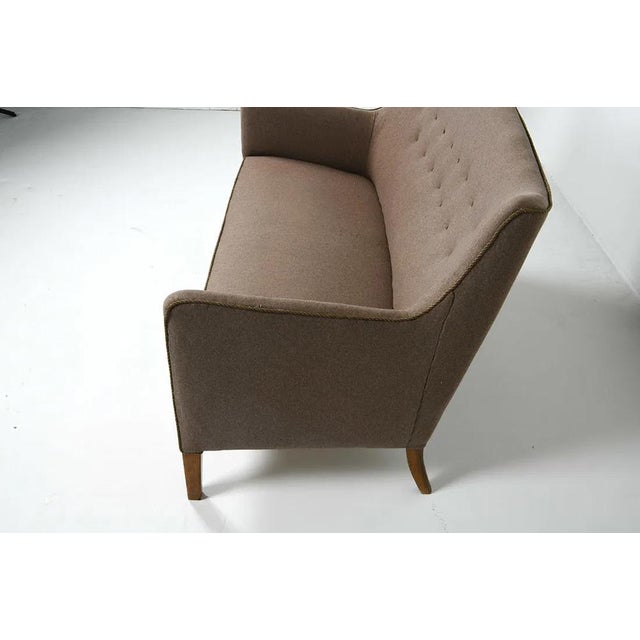 1960's Danish Modern Sofa W Tufted Back For Sale - Image 11 of 11