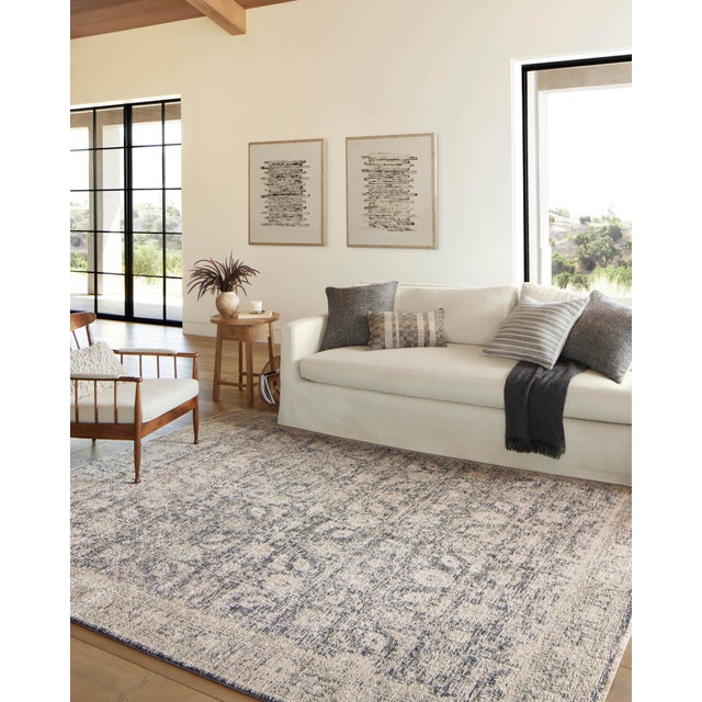 Contemporary Amber Lewis x Loloi Alie Charcoal / Beige 7'-10" x 10' Area Rug For Sale - Image 3 of 8