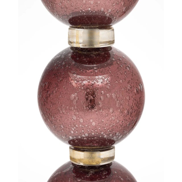 Alberto Donà Single Murano Glass Pulegoso Lamp For Sale - Image 4 of 10