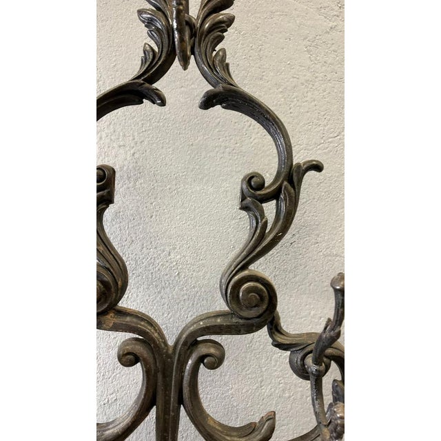 Antique Victorian Ornate Cast Iron Hall Stand with Marble Base, 19th Century For Sale - Image 15 of 18