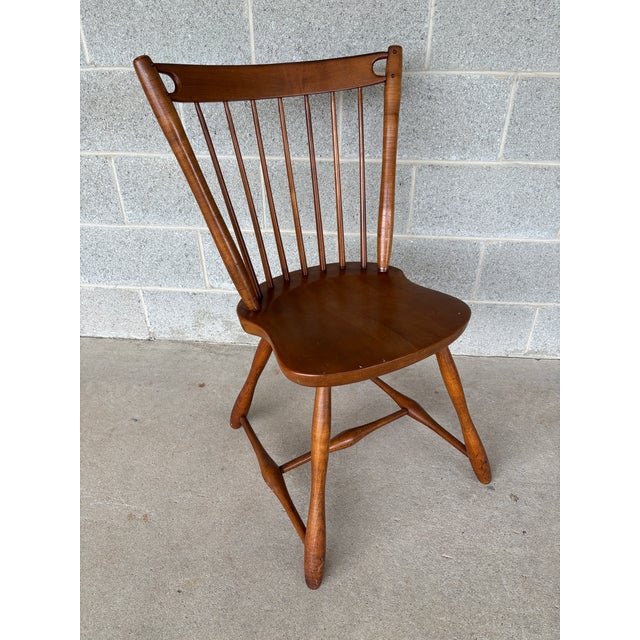 Sprague & Carleton Antique Birdcage Style Maple Side Chairs - A Pair For Sale - Image 4 of 13