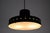 Black Metal and Opaline Glass Pendant Lamp attributed to Stilnovo, Italy, 1960s For Sale - Image 12 of 13