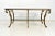 1970s Oversized Hollywood Regency Gilt Iron Two-Tier Glass Coffee Table For Sale In Philadelphia - Image 6 of 13