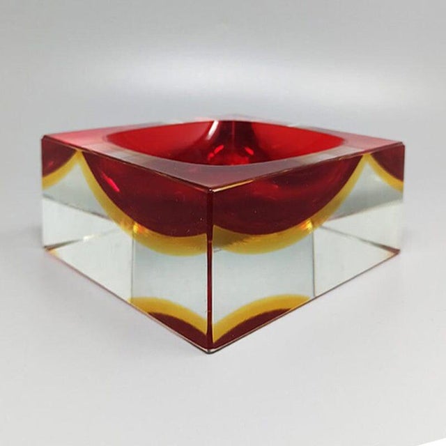 Mid-Century Modern Mid-Century Modern Sommerso Murano Glass Bowl or Catch-All by Flavio Poli for Seguso, 1960s For Sale - Image 3 of 7