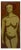 Edgardo Corbelli, Orange Nude Oil Painting, 1952 For Sale