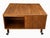 1960s Danish Lovig Square Coffee Table With Drawer, Open Shelves & Original Casters For Sale - Image 14 of 16
