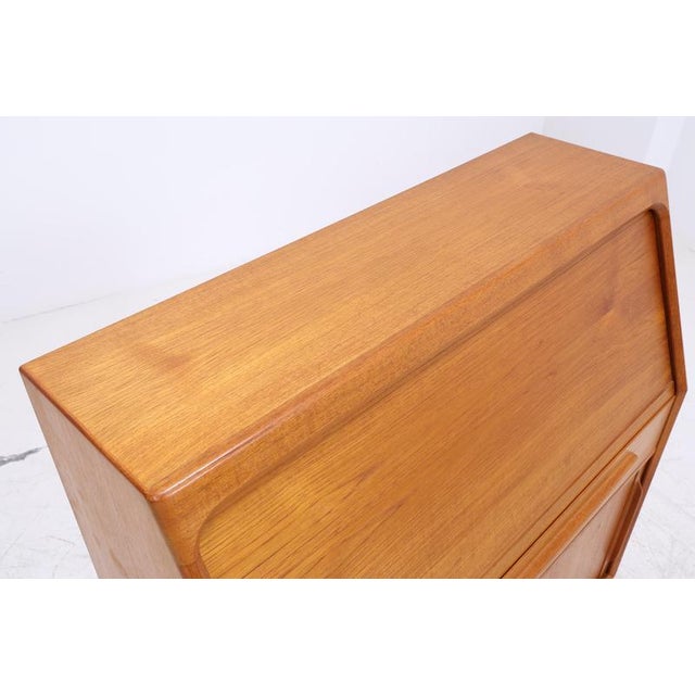 Mid-Century Danish Secretary in Teak by Bernhard Petersen For Sale - Image 6 of 18