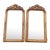Late 20th Century Louis XVI Gold Floor Mirrors - Pair, French Wood For Sale