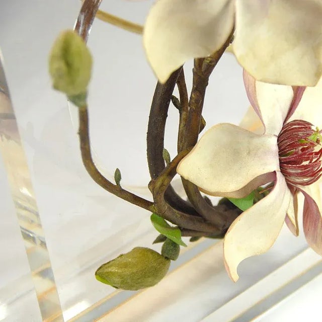 Vintage Acrylic Glass Table Lamp, 1980s For Sale - Image 4 of 12